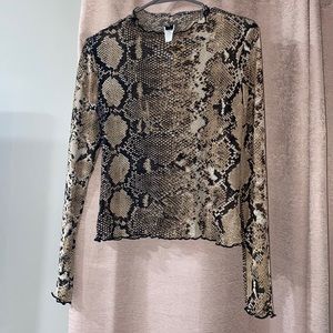 Snake Print Top